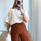 pantalon-de-grossesse-plissé-couleur-chocolat